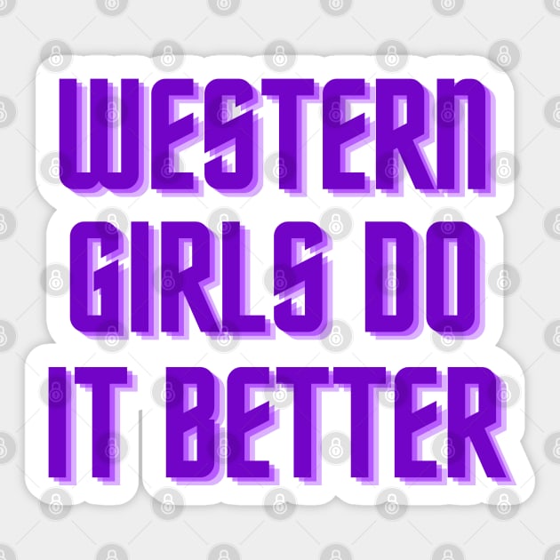 Western Girls Sticker by stickersbyjori